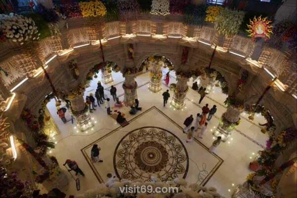 Ayodhya Ram teple - inside view